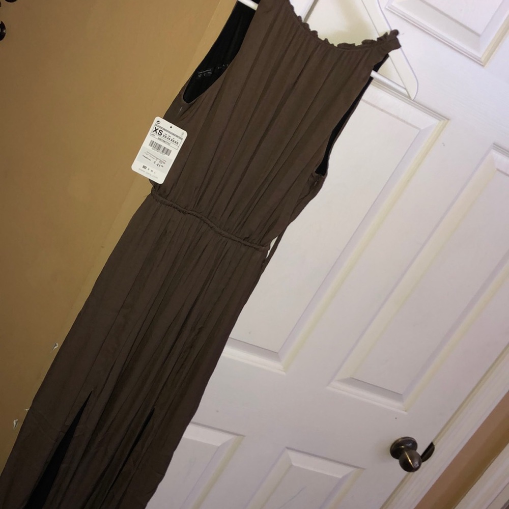 Zara brown string dress